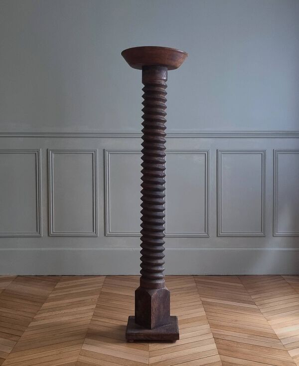 Colonne vis de pressoir en sellette à l'italienne
