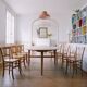 Lot de 8 chaises bistrot clair Luterma