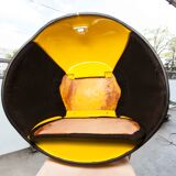 1970 fiberglass telephone booth with light