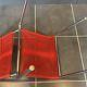 Scoubidou chair or vintage 1960 red chrome spaghetti chair