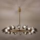 Simone Malachin. Murano glass "star" chandelier. Contemporary.