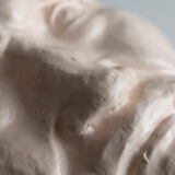 Painted plaster bust - Greek head of Sophocles? signed D. Shœllamer