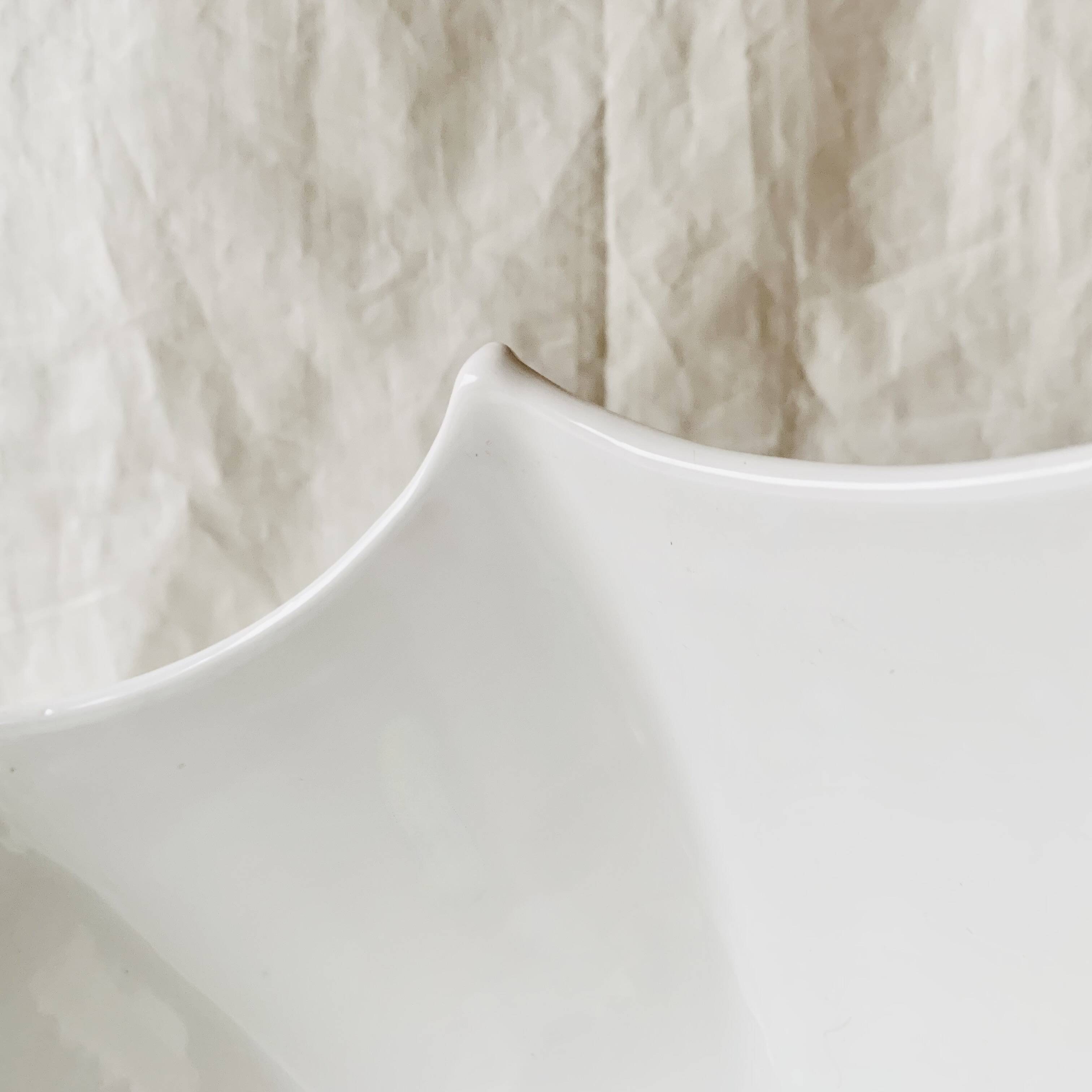 Vintage white ceramic up-and-down pendant light