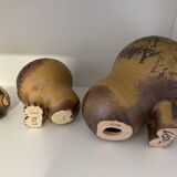 3 Lions in Ceramic by Lisa Larson for Gustavsberg