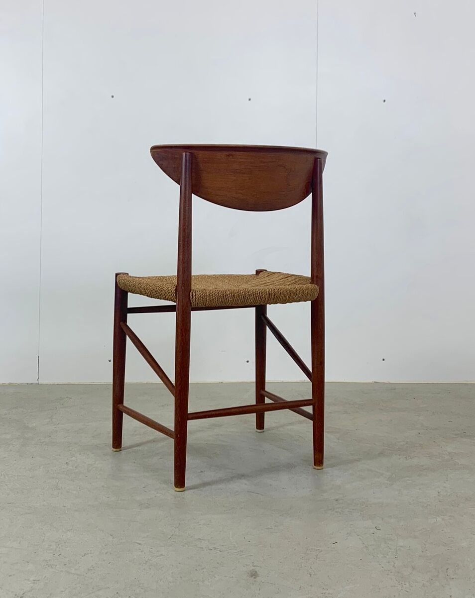 Teak dining chairs model 316 by Peter Hvidt & Orla Mølgaard Nielsen for Søborg Mobler