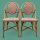 Pair of antique bistro terrace chairs