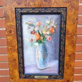 Colorful Flower Bouquet Oil on Canvas Still LIfe