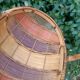 Retro egg wicker basket