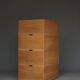 Storage Boxes in beech wood by Wim den Boon, 1967. Set of 4