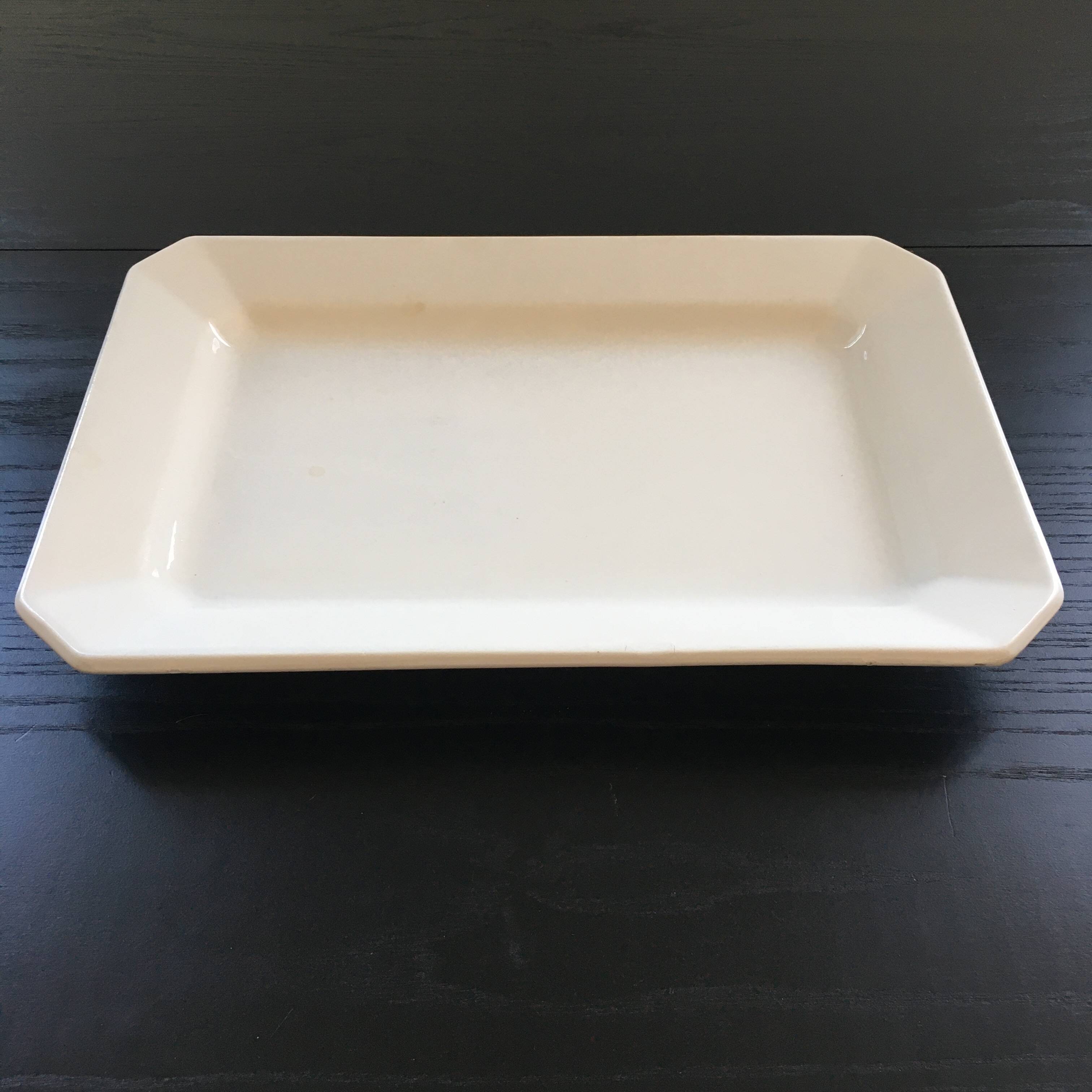 Large classic white dish