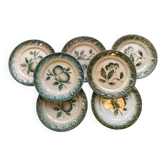 Barbotine dessert plates