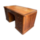 Antique desk mahogany wood vintage leather