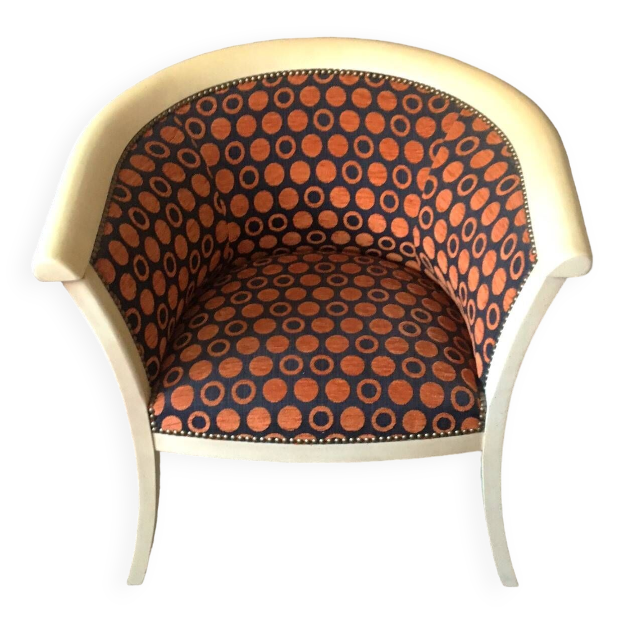 Contemporary shepherdess/marquise style armchair