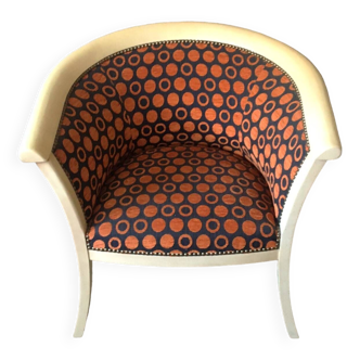 Contemporary shepherdess/marquise style armchair