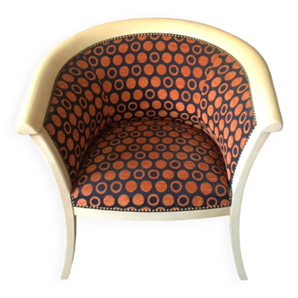 Fauteuil contemporain style bergère/marquise