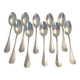 10 silver plated metal table spoons
