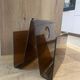 Vintage magazine rack in smoked plexiglass, Italian design from the 70s