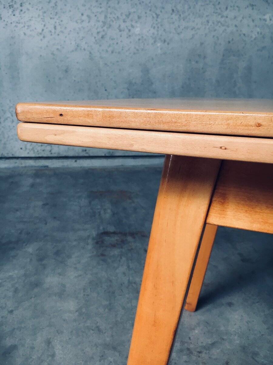 MCM Dutch Design Extendable Dining Table attributed to Cor Alons for Gouda Den Boer, 1950s