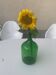 Vintage green glass demijohn