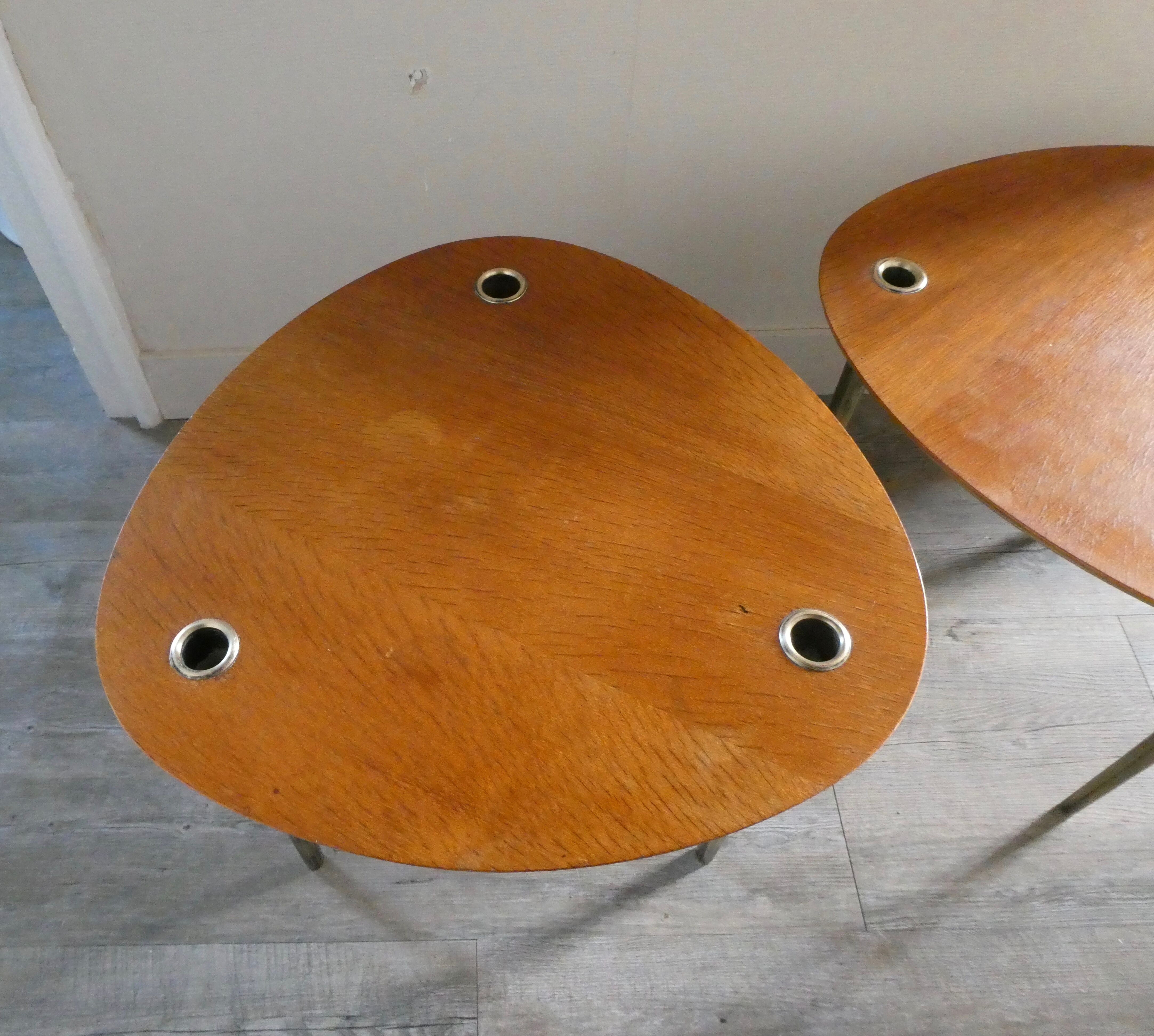 Set of 2 coffee tables Partroy by Pierre Cruège, 1950s