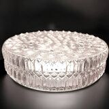 Grand plafonnier encastré en verre clouté