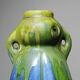 Petit vase grès émaillé ancien 1900-1910 attribué à Méténier émaux cristallins