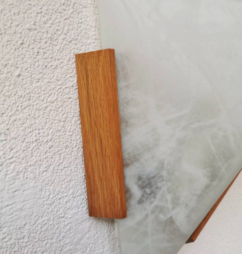 Glass wall lamp, 1980s