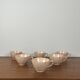 Digoin-Sarrguemines Art Deco pink and red coffee/tea set