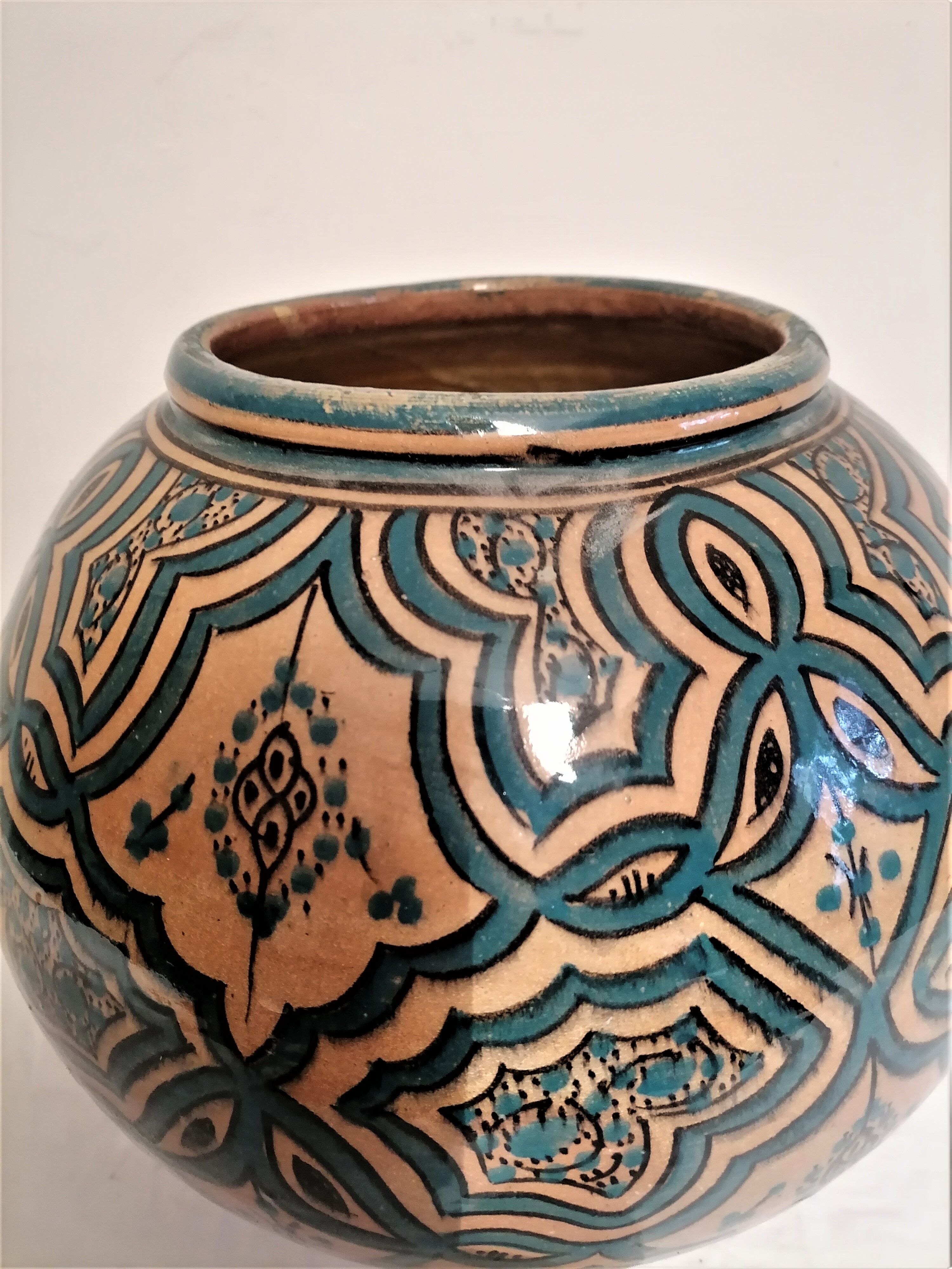 Moroccan oriental ball vase, year 40 - 50s