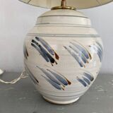 Ceramic lamp base, new fabric cable 200 cm