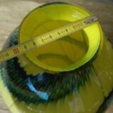 Vase en verre soufflé bicolore 70'