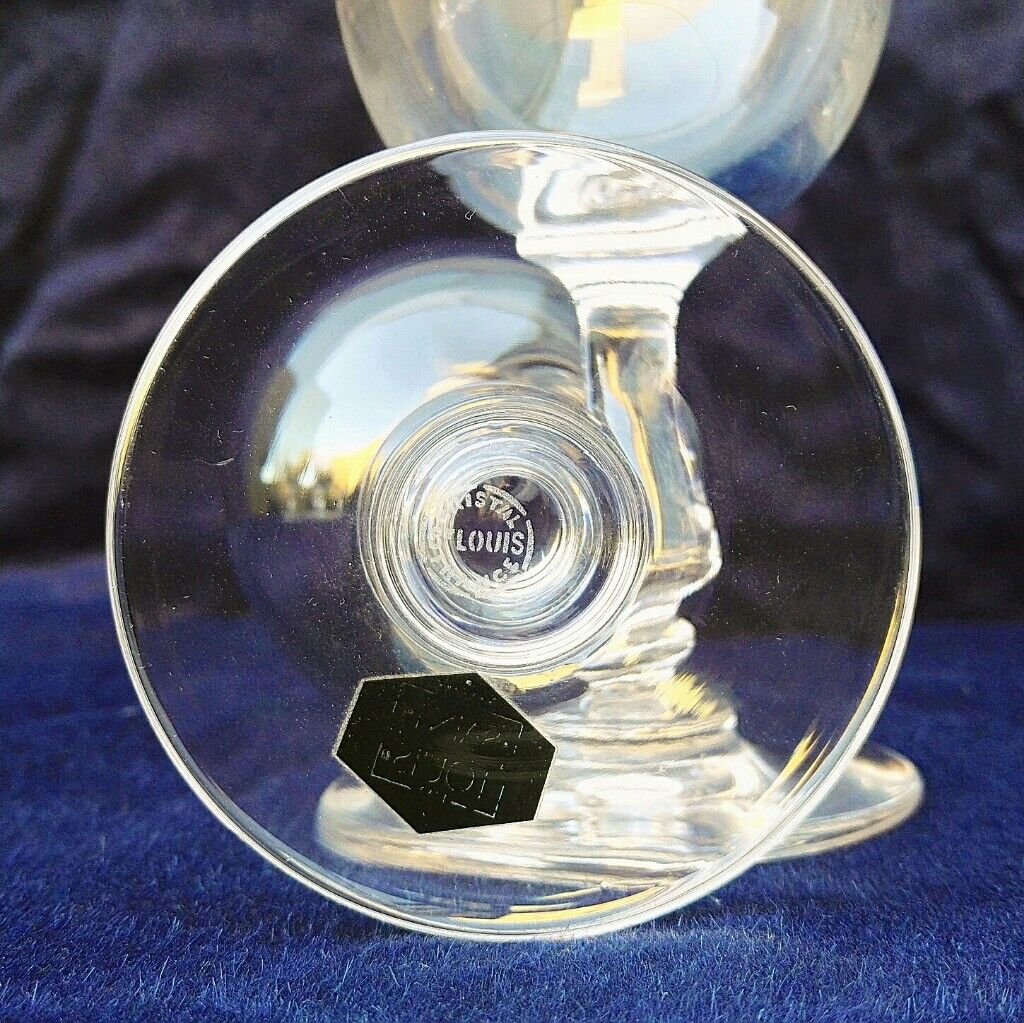 Paire de verres cristal Saint Louis modèle Lucrèce