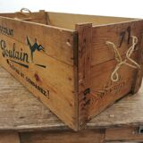 Wooden chocolate poulain case 1950