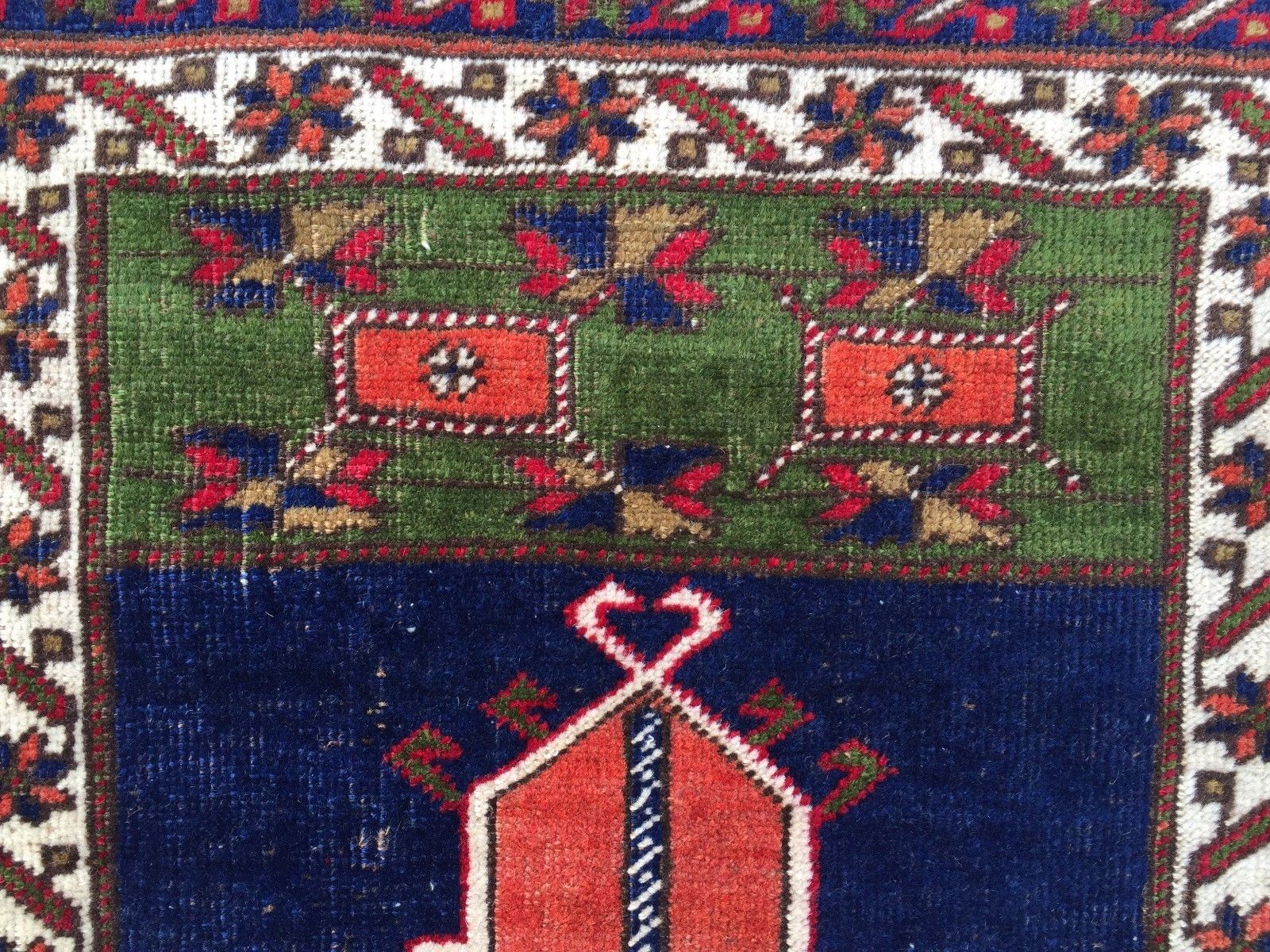 Turkish Prayer Rug vegetable dye 175x115cm