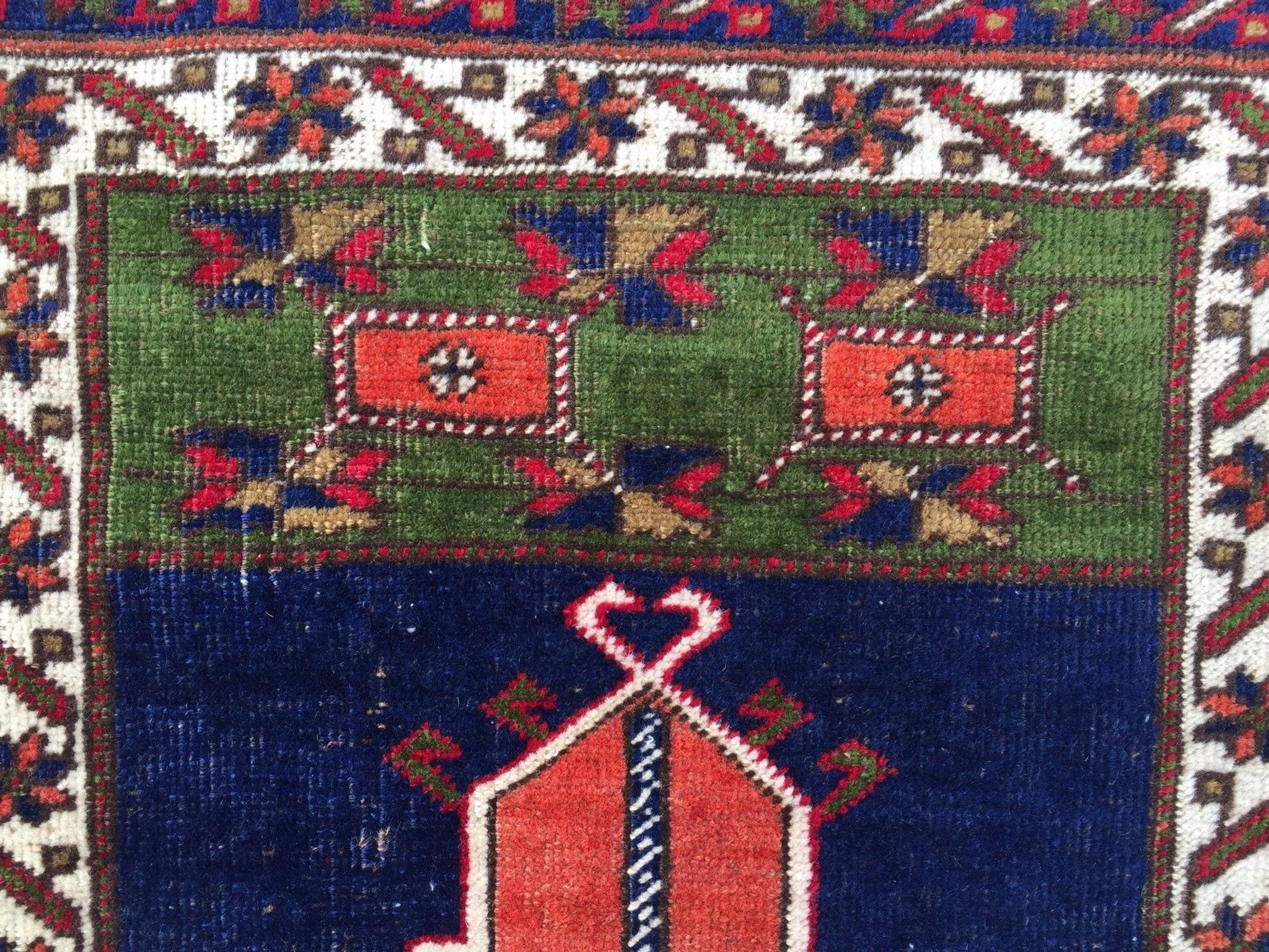 Turkish Prayer Rug vegetable dye 175x115cm