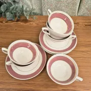 6 vintage coffee cups