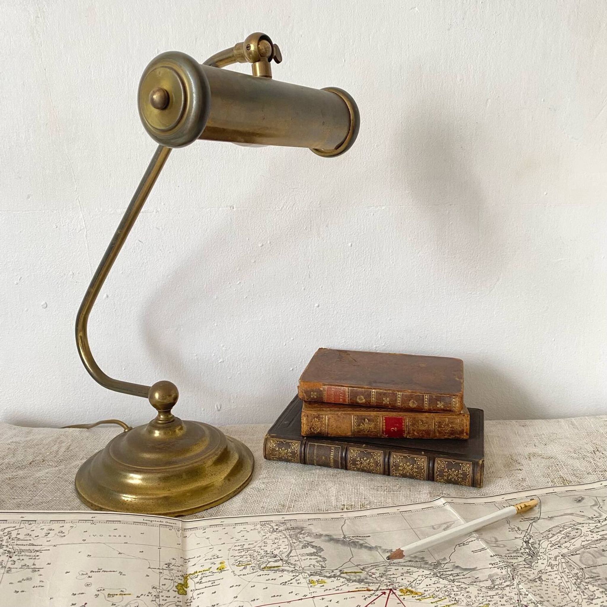 Lampe de notaire , lampe de piano en laiton