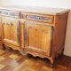 Old Louis XV low buffet in solid wood, cherry