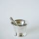 Silver-plated mortar and pestle, 1960
