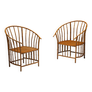 fauteuils rustiques en - bambou