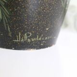 Pair of ceramic vases, hand painted