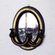 Very rare mirror Napoleon III with jewelry wear hooks  16x22cm