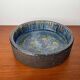 Large studio pottery bowl in modern mid-century Danish style by Bangholm, 1960s.