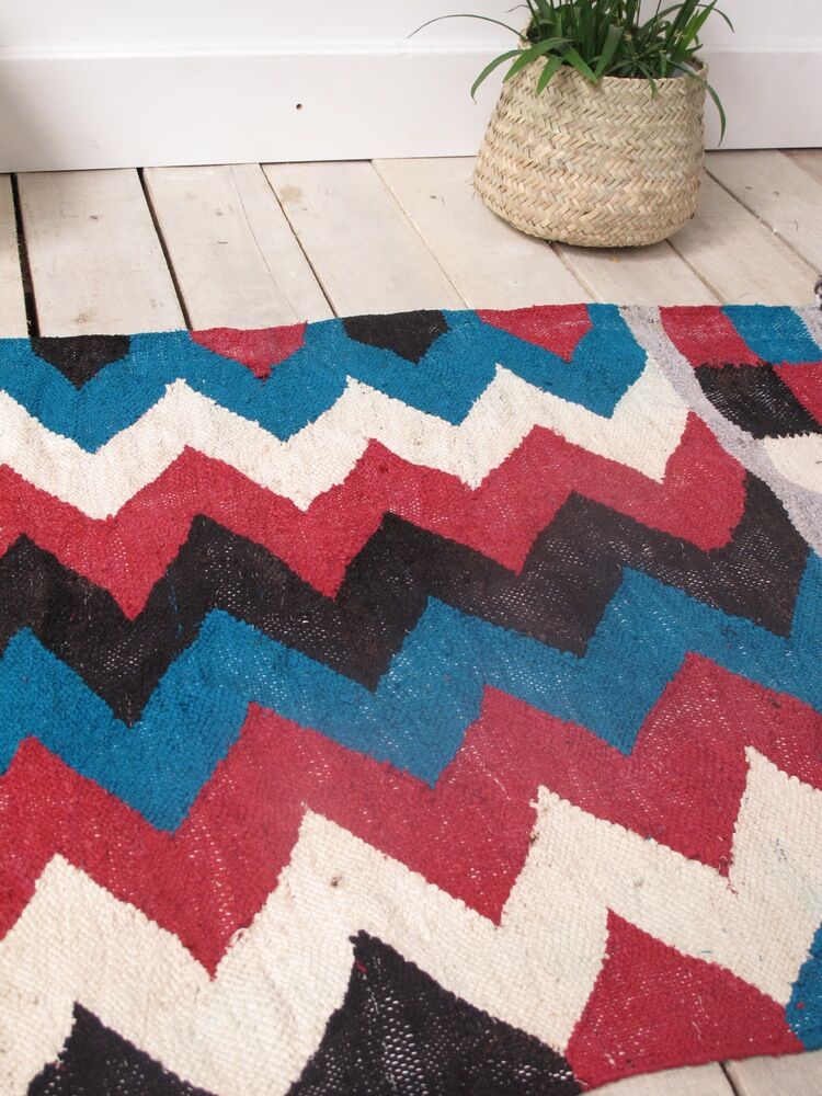Boucherouite striped Kilim