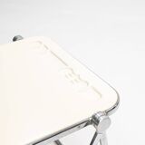 Vintage beige Platone folding desk by Giancarlo Piretti for Anonima Castelli, 1970s