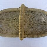 Rattan handle basket
