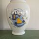 Vintage ceramic vase from Pornic – Hand-painted Breton decoration