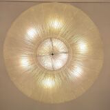 Murano glass chandelier, flying saucer circa 1980