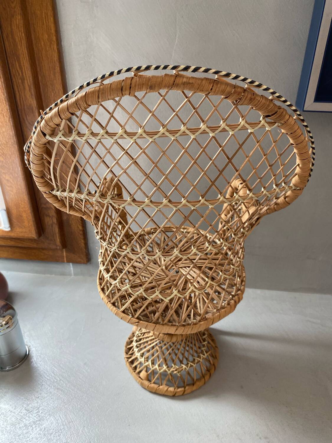 Emmanuelle miniature rattan armchair