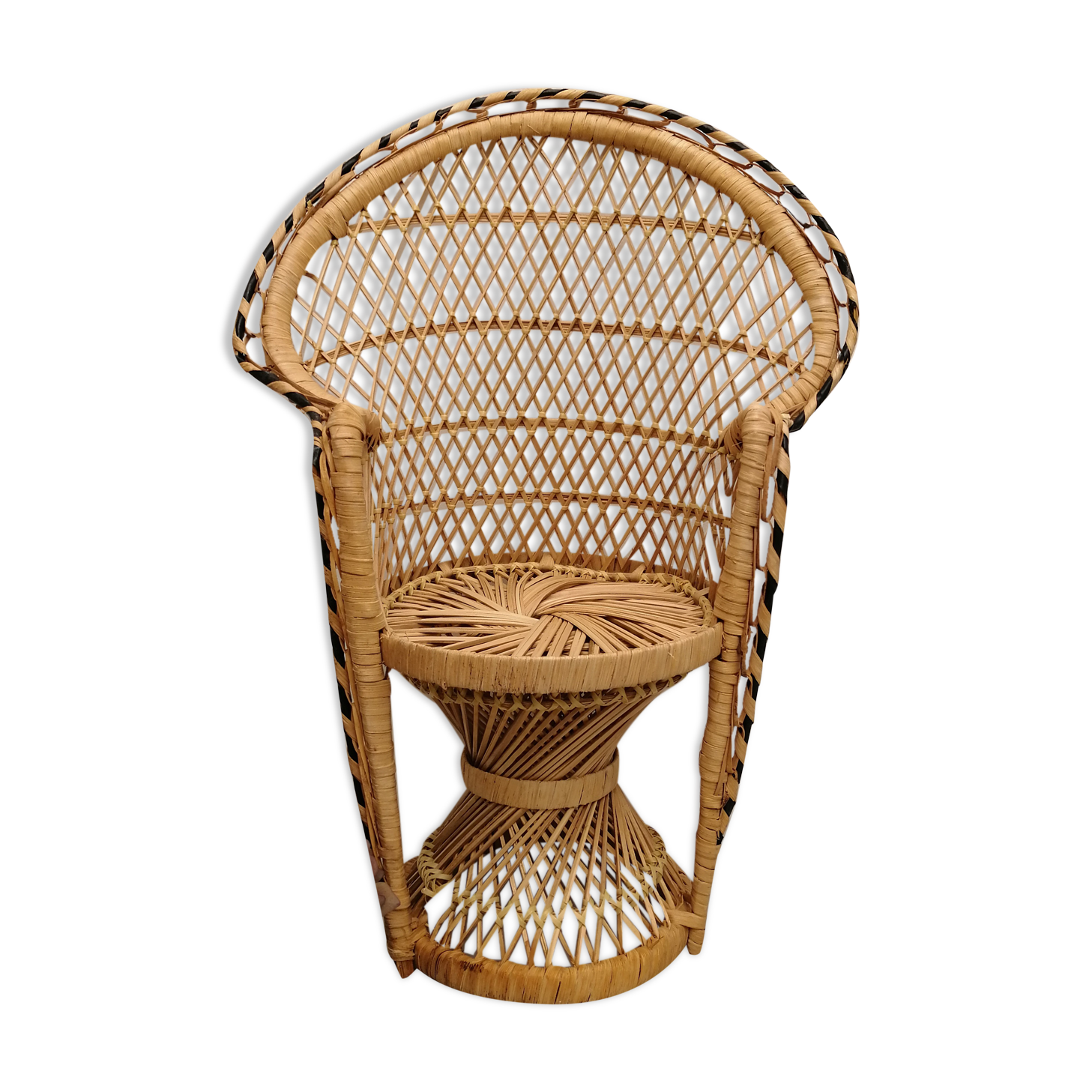 Miniature Emmanuelle rattan chair